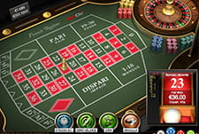 La French Roulette di BetClic casinò.