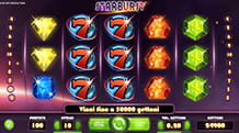 Gameplay di Starburst, slot online prodotta da NetEnt.