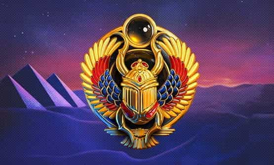 Scarab token from the Jewel Scarabs online slot.