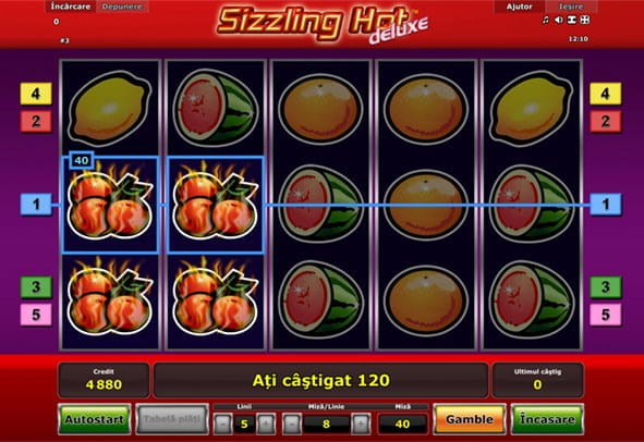 Sizzling Hot Deluxe slot Novomatic demo