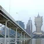 A bridge over the river in Macau.