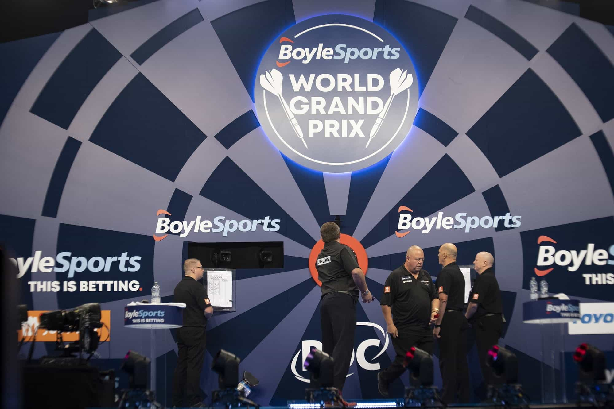 The main stage of darts World Grand Prix