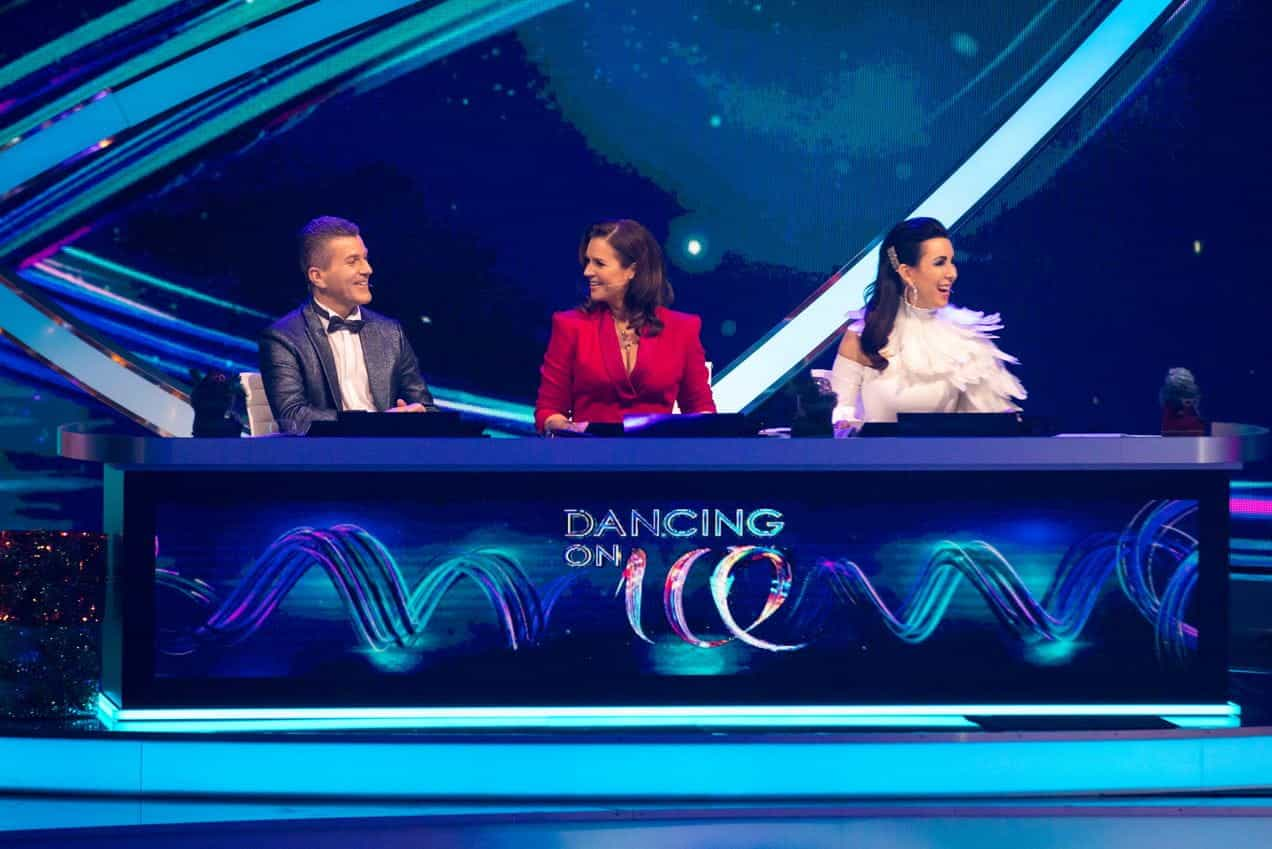 The judging panel in Dancing on Ice.