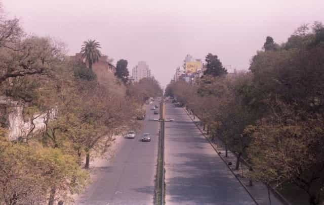 A long highway passes through the province of Santa Fe, Argentina.