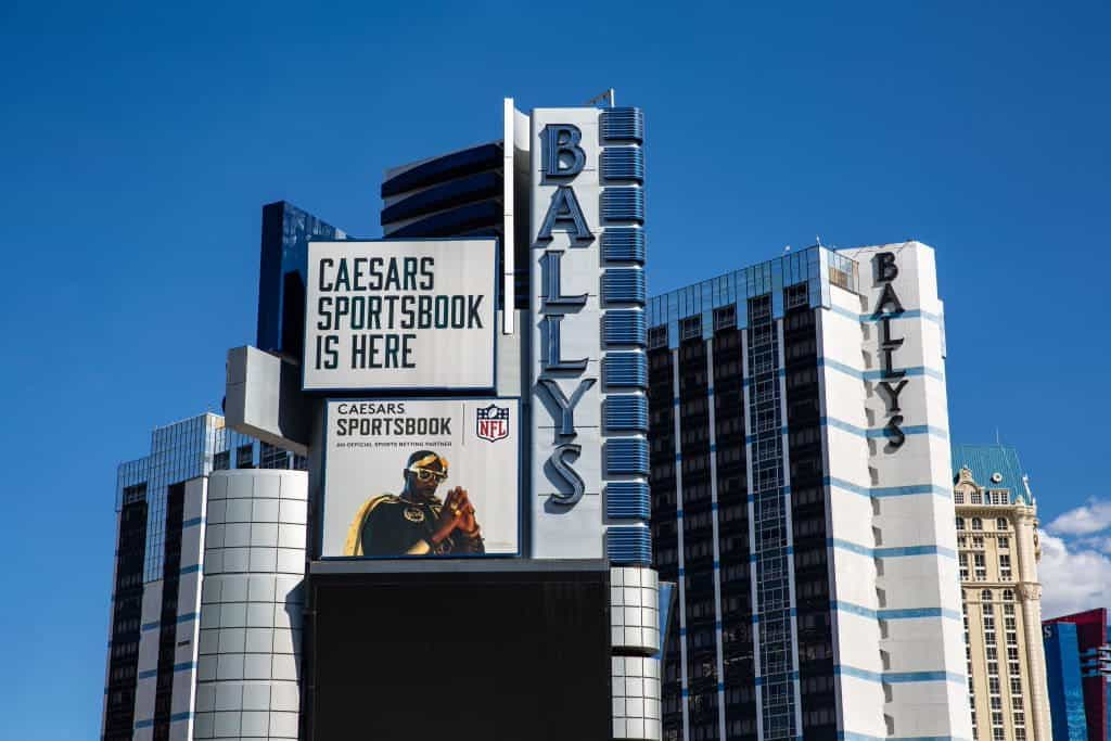 Bally's Hotel & Casino, located on the Las Vegas Strip, during July 2022.