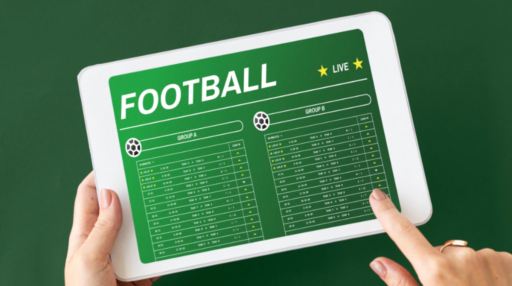 A Sports Betting Site on a Tablet